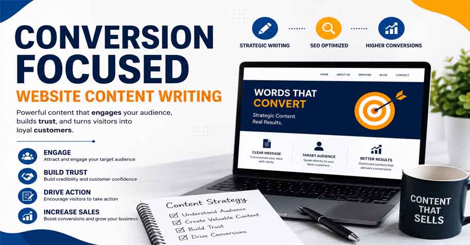Conversion Focused Website Content Writing Services for Higher Conversions