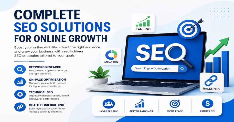 Complete SEO Solutions for Online Business Growth and Search Rankings