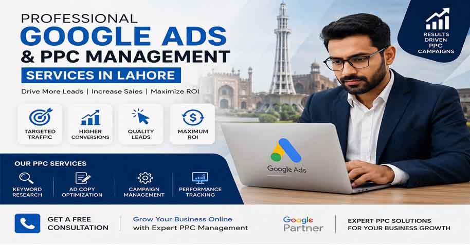 Professional Google Ads and PPC Management Services in Lahore