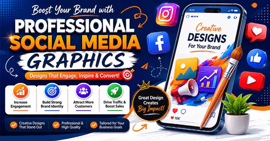 Professional Social Media Graphics Design for Business Marketing
