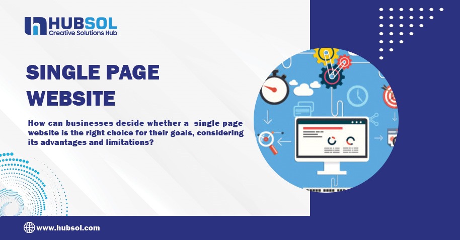 Advantage and disadvantage of a single page website