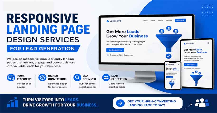 Responsive Landing Page Design Services for Lead Generation
